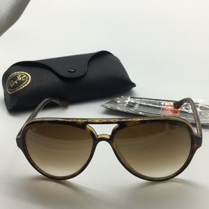 BRAND NEW Ray-Ban Cats 5000 Brown Sunglasses